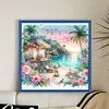 Beach Scenery-11CT Stamped Cross Stitch 40*40cm/15.75*15.75in