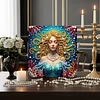uk.everydayedeals DIY Pearl Painting With Frame - Handmade Self-Adhesive Pearls - Mermaid(25*25cm)
