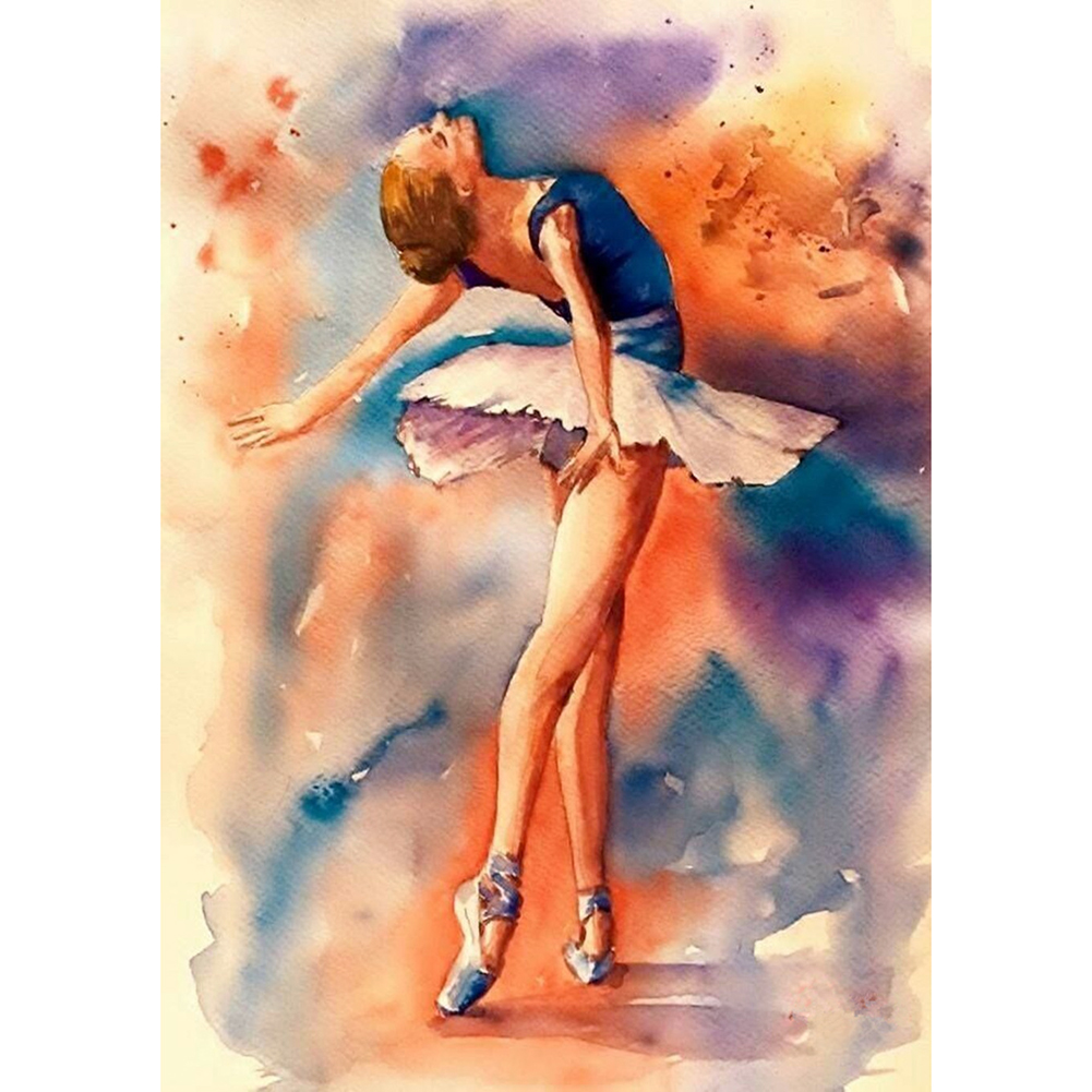 

30*40CM-Ballet Girl-Round Drill Diamond Painting, 501 Original