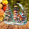 Acryl Weihnachtsleuchtturm - 5d DIY Handwerk Ornament