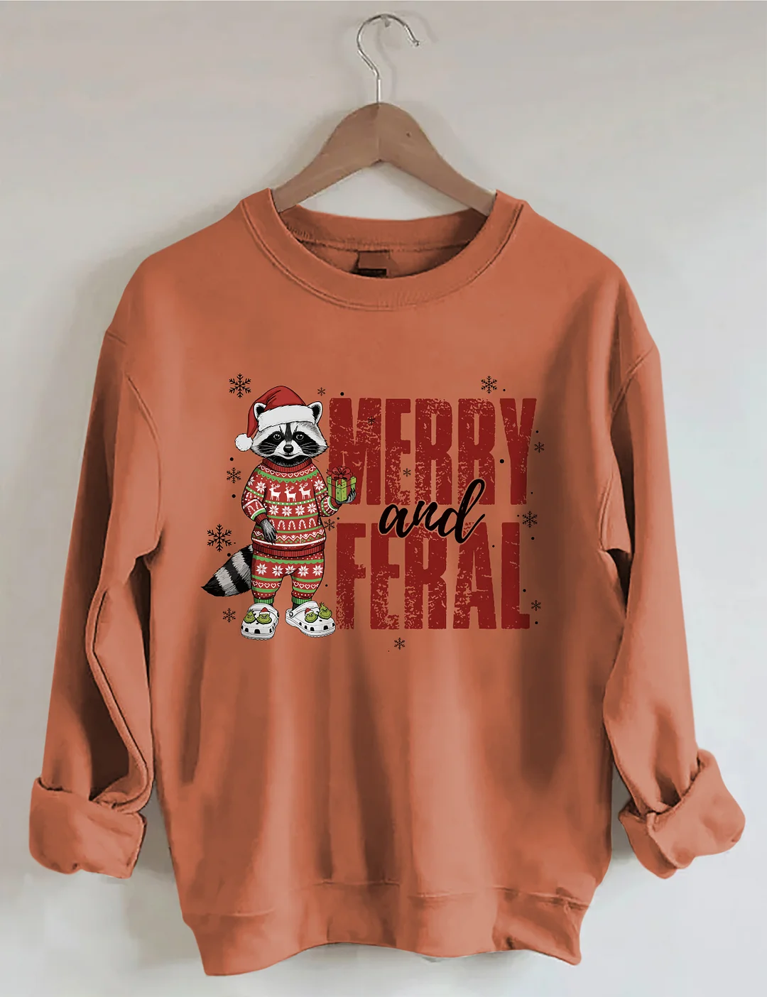 Merry And Feral Christmas Sweatshirt