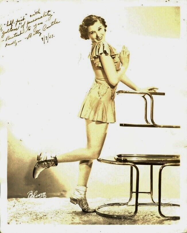 Vintage BETTY CASTLE (??) Signed Photo Poster painting