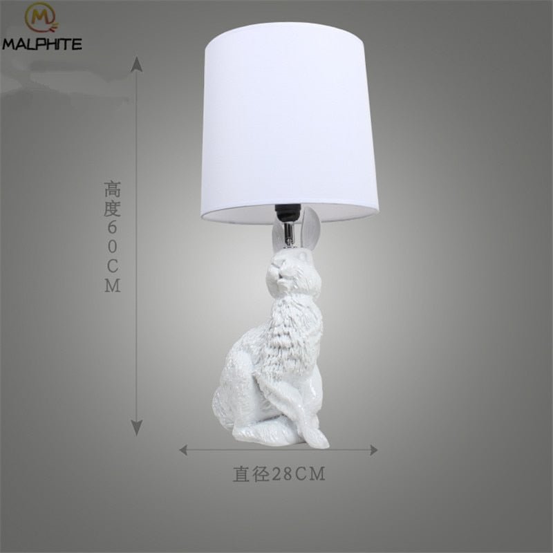 Nordic Resin Led Table Lamp Creative Rabbit Table Lights for Living Room Bedroom Indoor Lighting Art Home Decor Light Fixtures