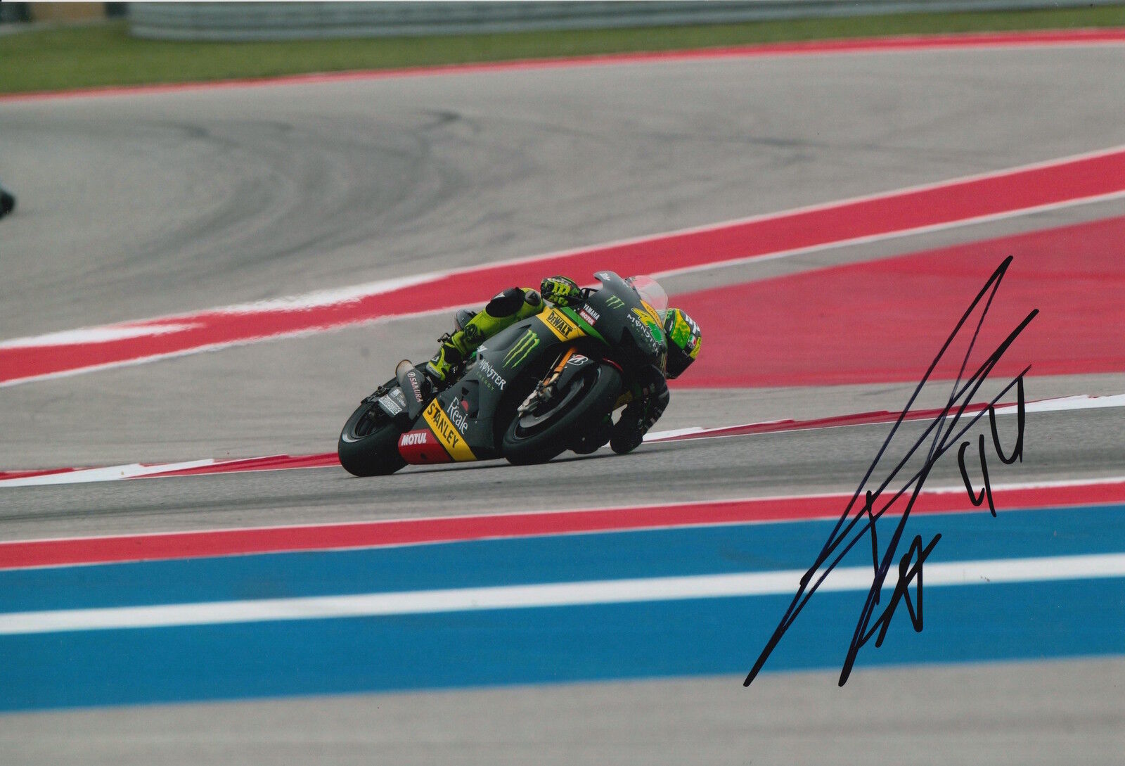 Pol Espargaro Hand Signed Monster Tech3 Yamaha 12x8 Photo Poster painting 2015 MotoGP 7.