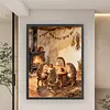 Hedgehog Family Full Stamped Cross Stitch Kit 14CT 2-Strand 45x60cm