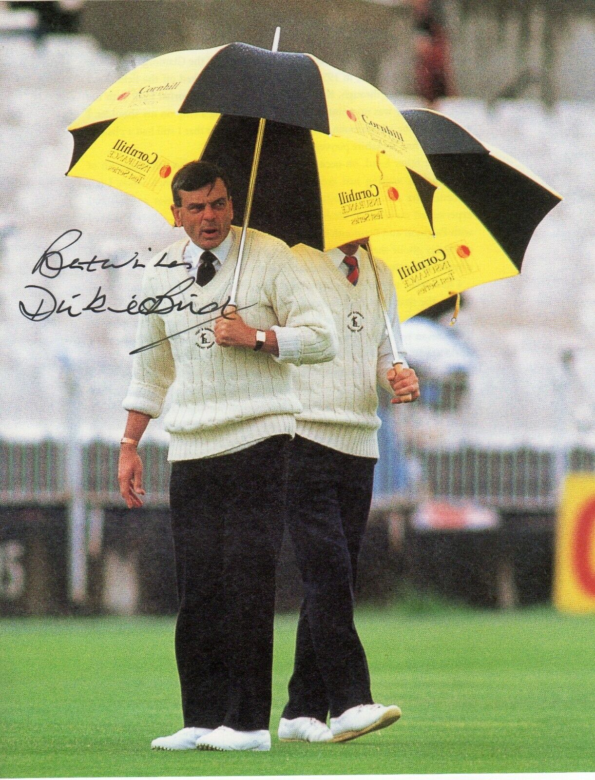 DICKIE BIRD AUTOGRAPH, CRICKET UMPIRE, SPORT