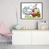Bunny Easter - 14CT Stamped Cross Stitch 18*15cm/7.09*5.91in(Brand)