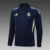 2025/2026 Real Madrid Cyan Long Zipped Jacket Football Shirt 1:1 Thai Quality