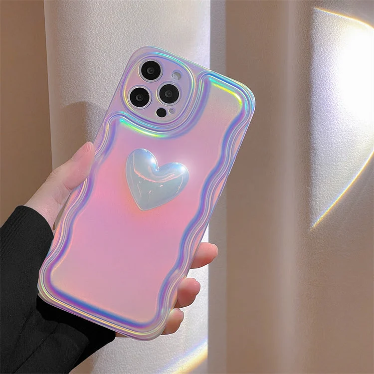 Laser Three-dimensional Love Phone Case