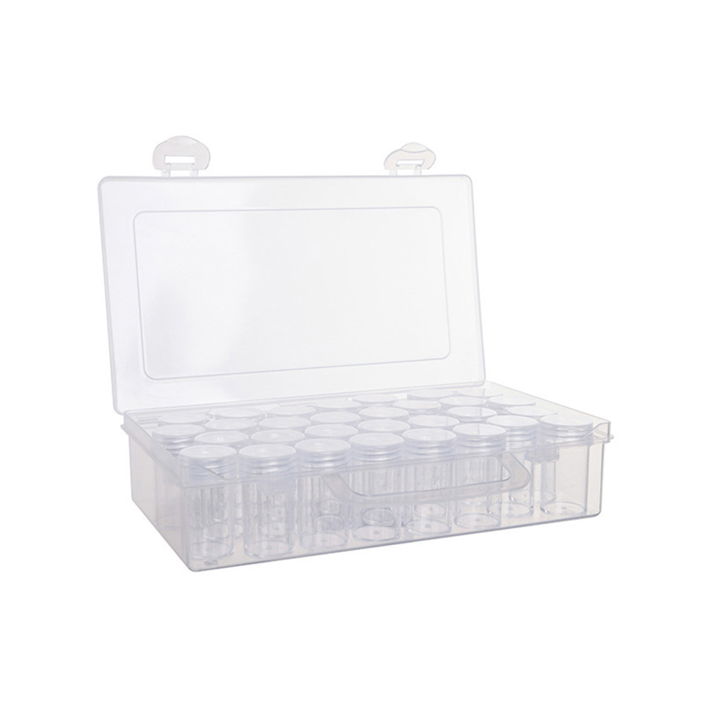 

30 Divided Bottle Diamond Painting Storage Box Plastic Rhinestone Container, 501 Original