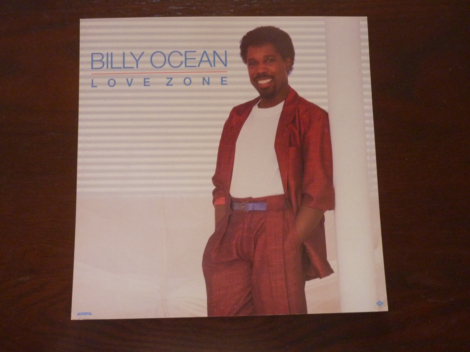 Billy Ocean Love Zone LP Record Photo Poster painting Flat 12x12 Poster