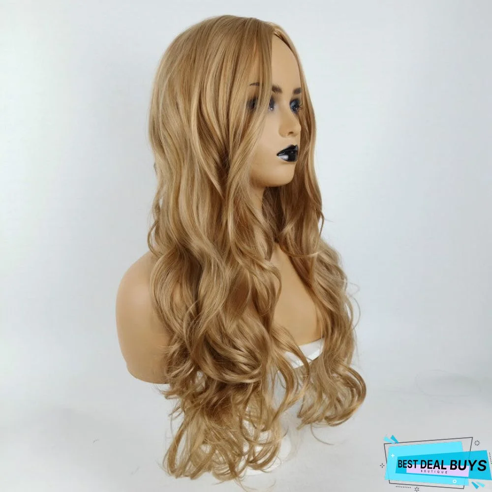 Gradient Wig Women's Long Curly Hair