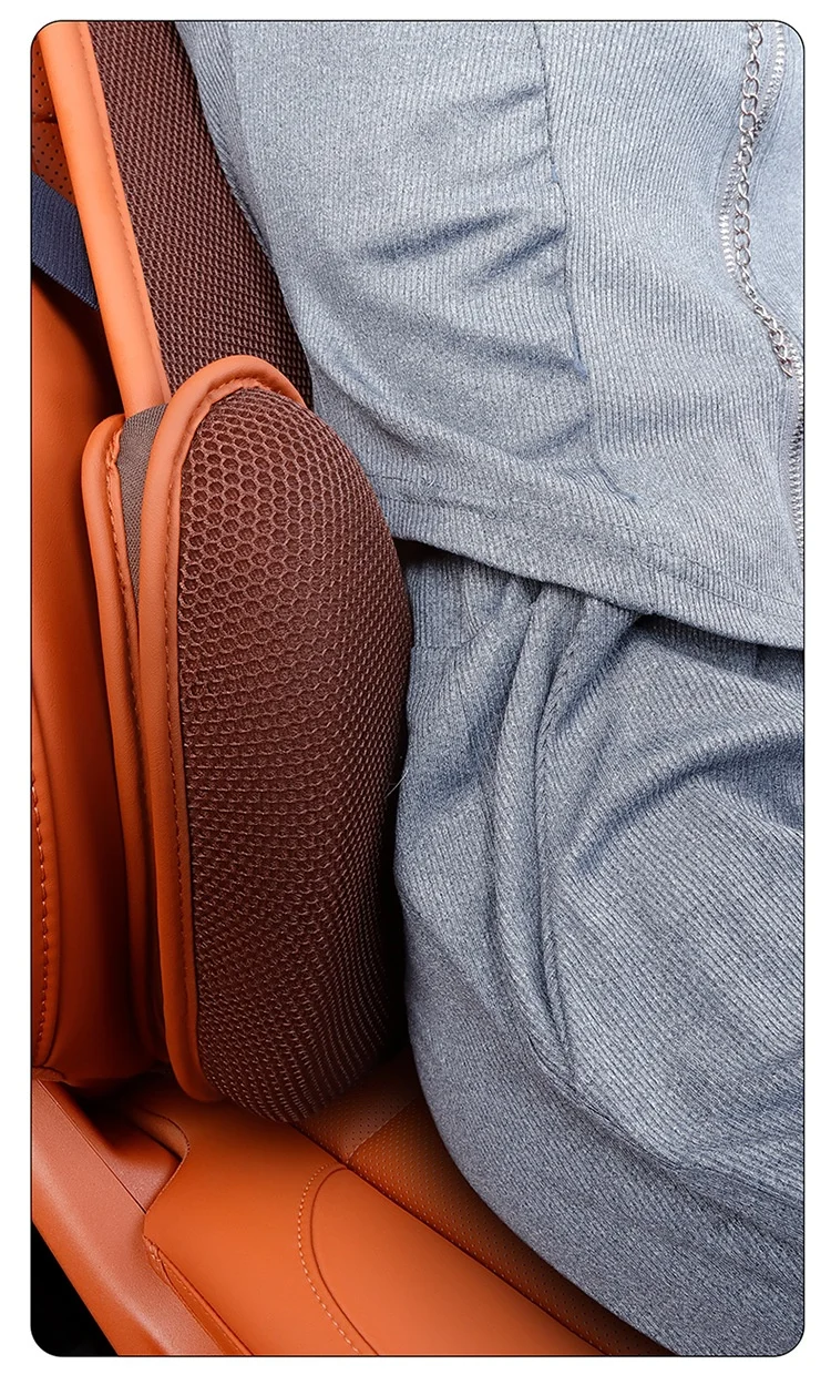Breathable car seat lumbar support for spring and summer