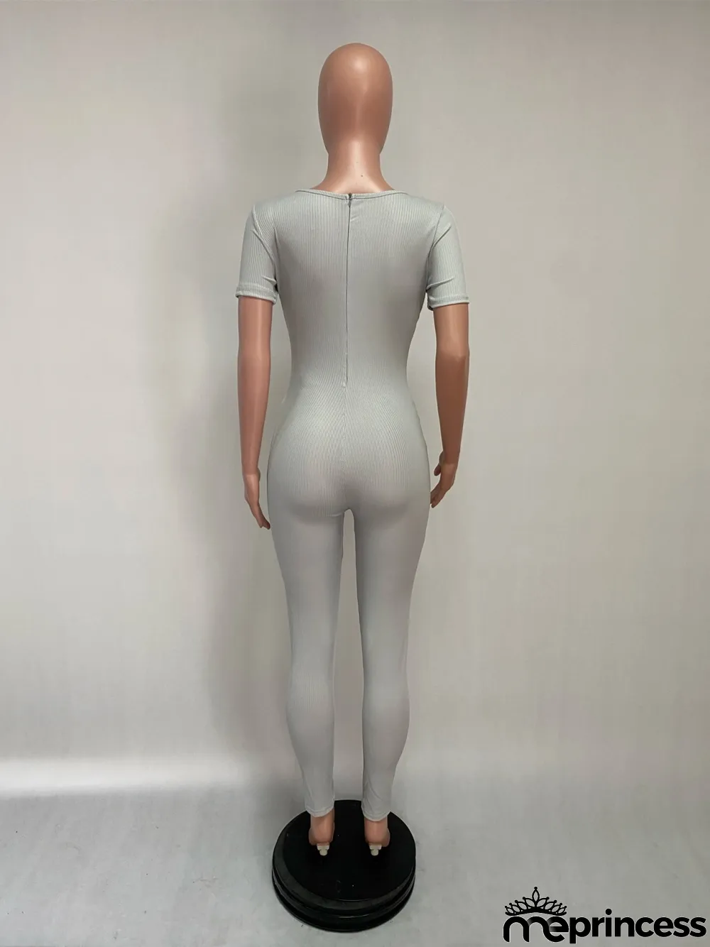 Summer Sports Fitness Plain Jumpsuit