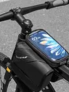 Bike Front Frame Bag Waterproof EVA Bike Tube Bag Detachable Cycling Accessories