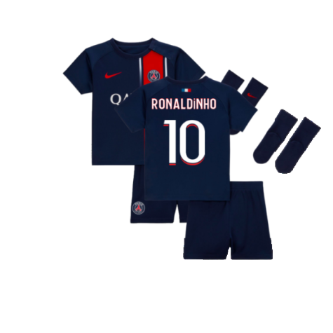 PSG Ronaldinho 10 Heimtrikot Kinder Mini Kit 2023-2024