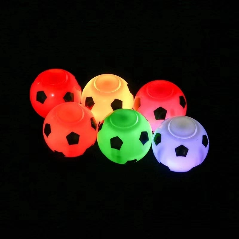 Led Light-emitting Small Football Fingertip Spinning Gyro Decompression Toy