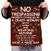 Warning No Trespassing - Vintage Metal Signs(12*16Inch) - Warning