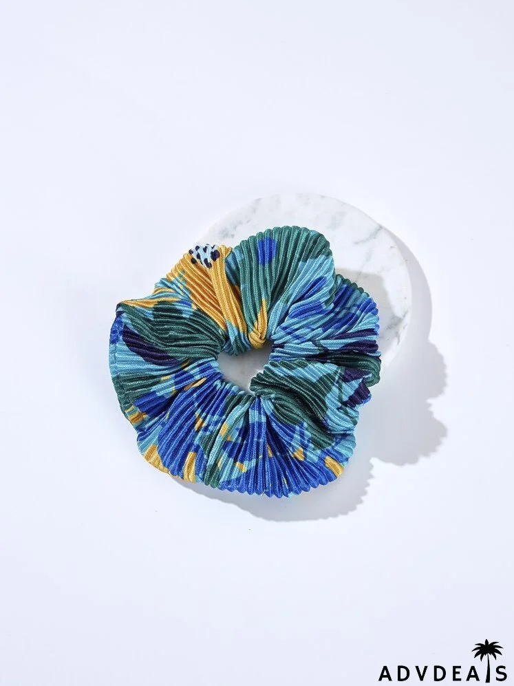 Color Block Scrunchie