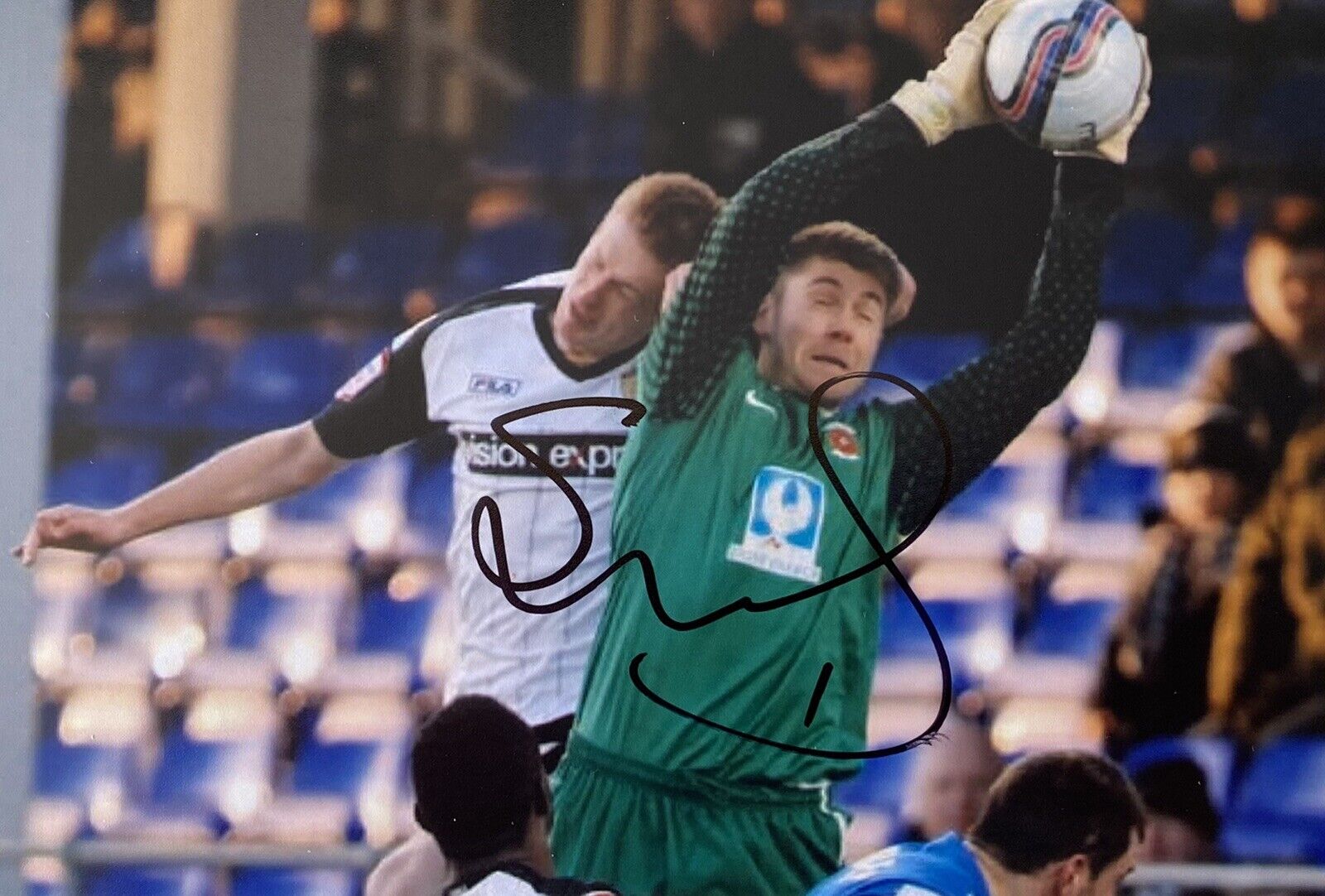 Scott Flinders Genuine Hand Signed Hartlepool United 6X4 Photo Poster painting 2