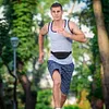 Nylon Fanny Pack Adjustable Waist Bag with Multi Pockets for Men & Women (Black)