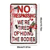 No Trespassing - Metal Tin Signs(8*12Inch/12*16Inch)