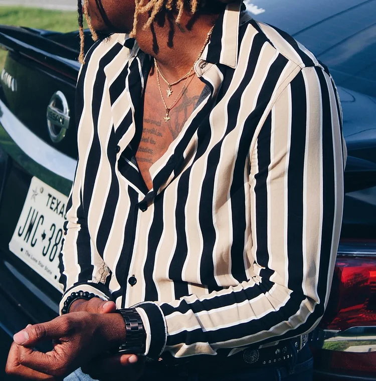 Striped Button Down Shirt