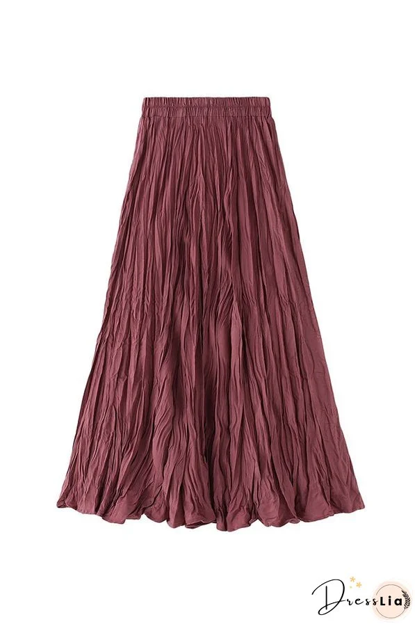 A-line mid-length winter skirt with sweater