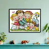 >SALE<Cross Stitch Kits Cotton Cross Stitch for Adults Kids (Happy Family)