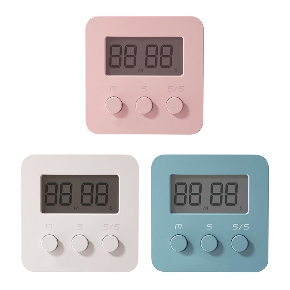 

Digital Screen Kitchen Timer Display Square Cooking Countdown Alarm Clock, Pink, 501 Original