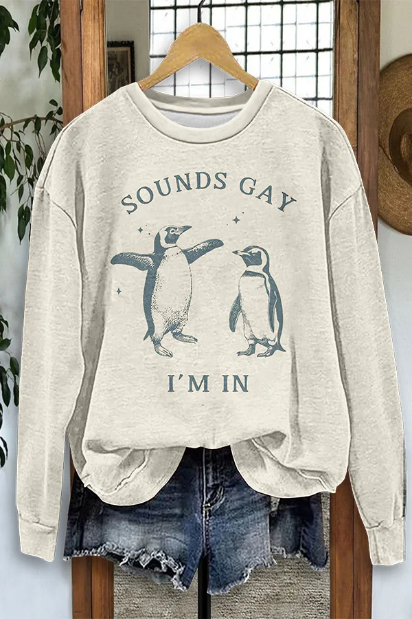 Cute Gay Penguin Sweatshirt