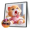 Diamond Painting -DIY Full Round Drill Cute Cat(40*40 CM)