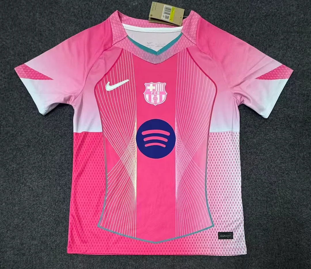 25/26 Barcelona Pink Football shirt Thai Quality