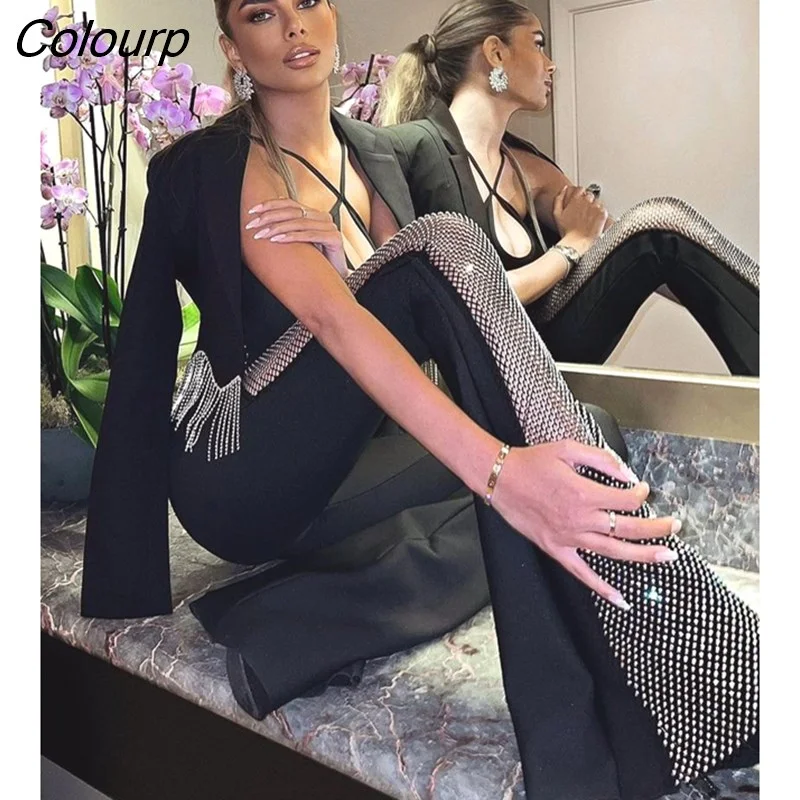 Colourp New Summer Black Women Sleeveless O-Neck Bodycon Long Length Jumpsuit Rayon Bandage Celebrate Evening Party Wear