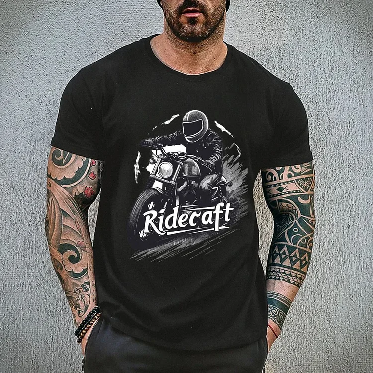 Ridecraft motorcycle style men's T-shirt