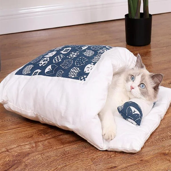 Movable winter warm cat house pet bed