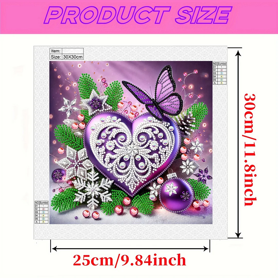 Flowers Butterfly - Diamond Painting - Partial Special Shaped Drill(Canvas|30*30cm)