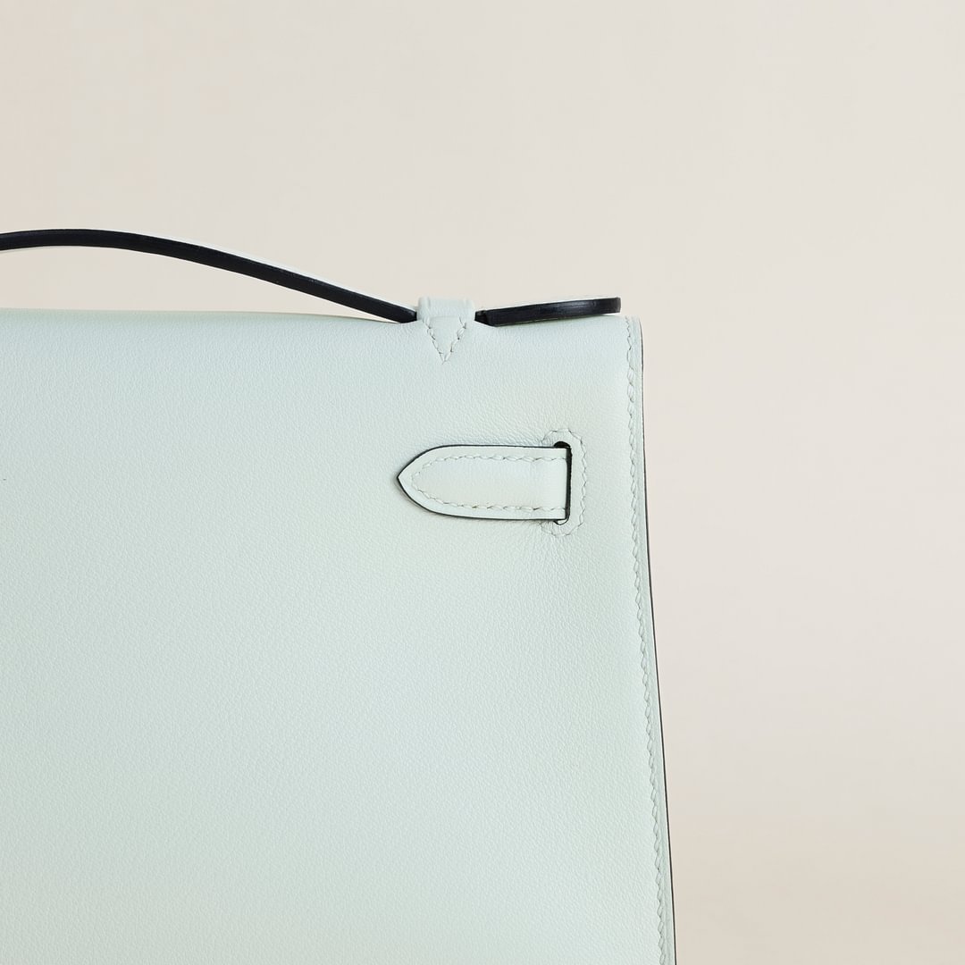 Kelly pochette Swift 0S Vert fizz&nbsp;PHW