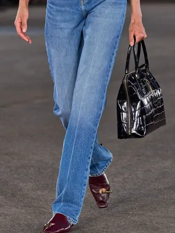 Denim Loose Plain Jeans