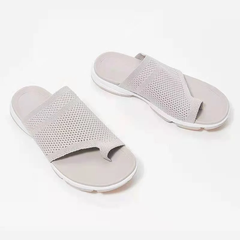 Slippers Women Shoes Solid Color Casual Shoes Summer Wedges Open Toe Beach Mesh Sandals Female Slides for Women Flip Flops
