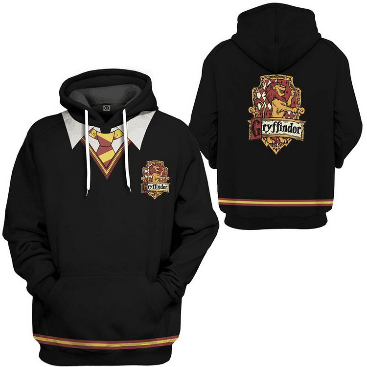 Mayoulove Harry Potter Horgwarts Slytherin Hufflepuff Unisex Hoodie Sweater for Youth Adults-Mayoulove