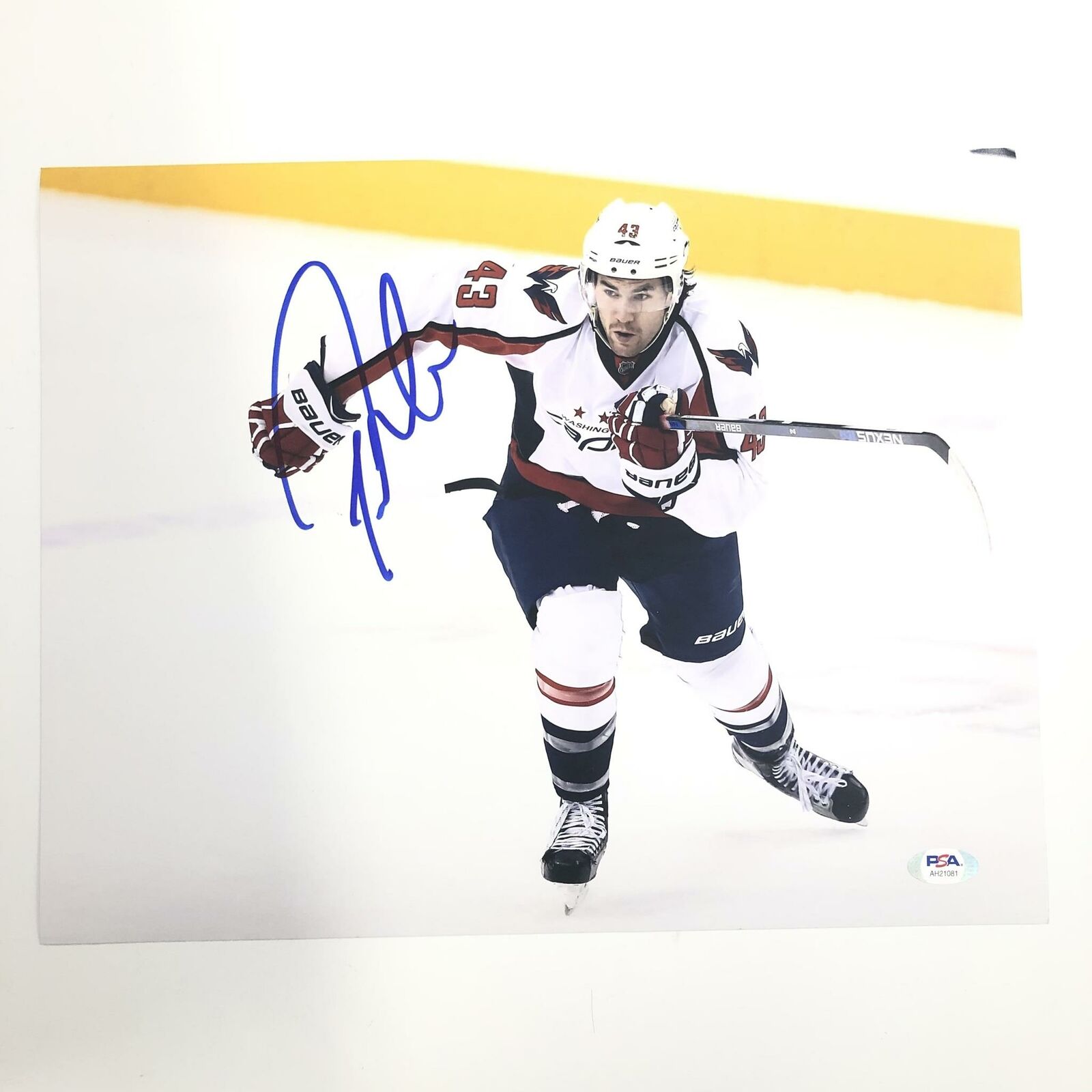 Tom Wilson signed 11x14 Photo Poster painting PSA/DNA Washington Capitals Autographed