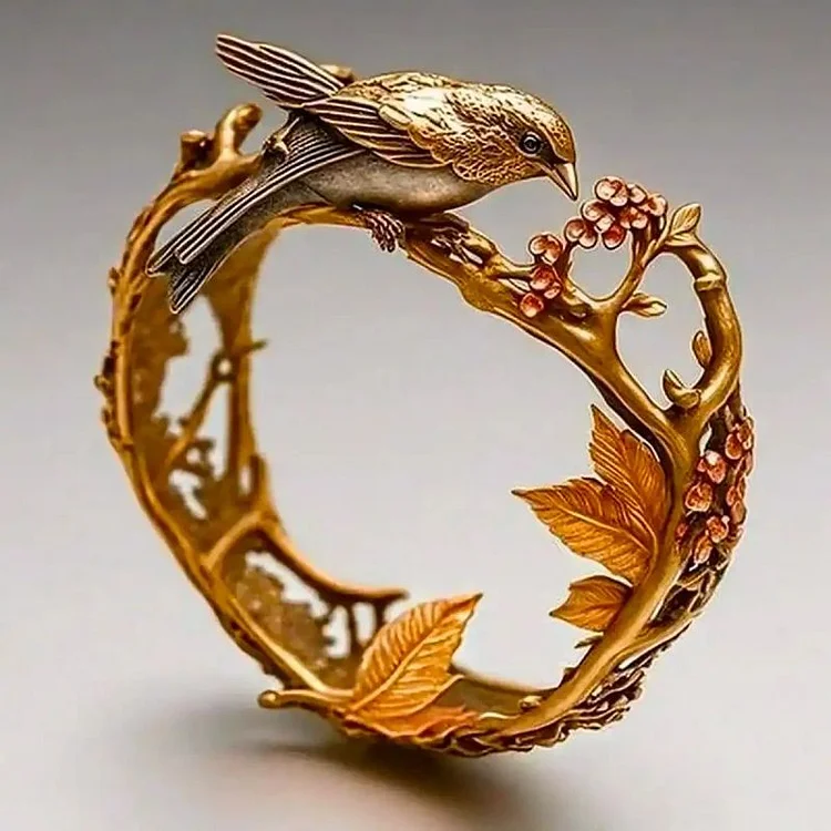 Vintage Palace Style Bird Branch Ring