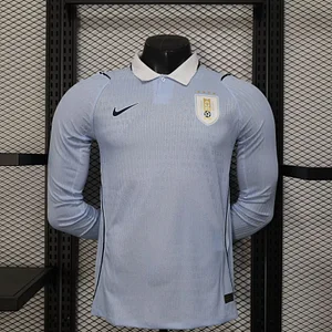 2026 Player Version Long Sleeve Uruguay Home Football Shirt 1:1 Thai Quality