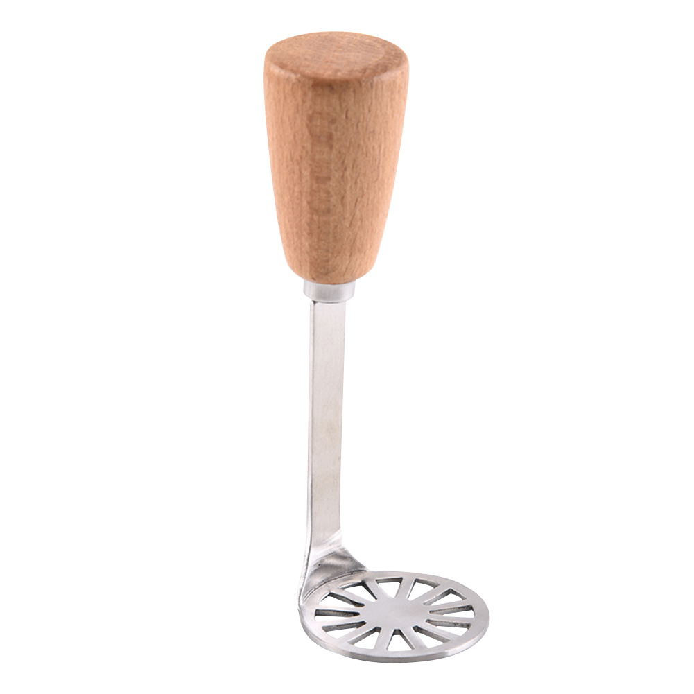 

Wooden Handle Manual Potato Mud Crusher Masher Ginger Squeezer Pressers, 501 Original