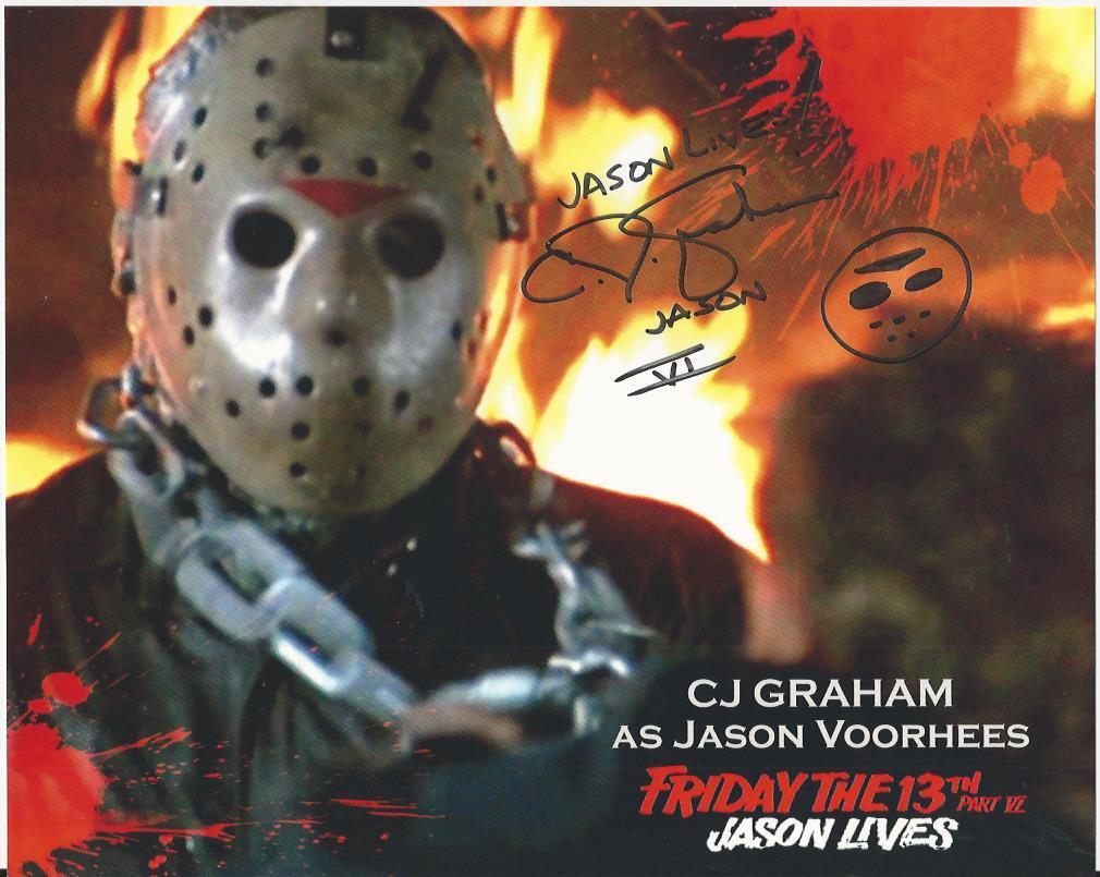 CJ Graham - Friday the 13th signed Photo Poster painting