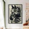 (Stamped/Counted) Horse Silhouette-11CT Cross Stitch 40*60cm(Big Size)