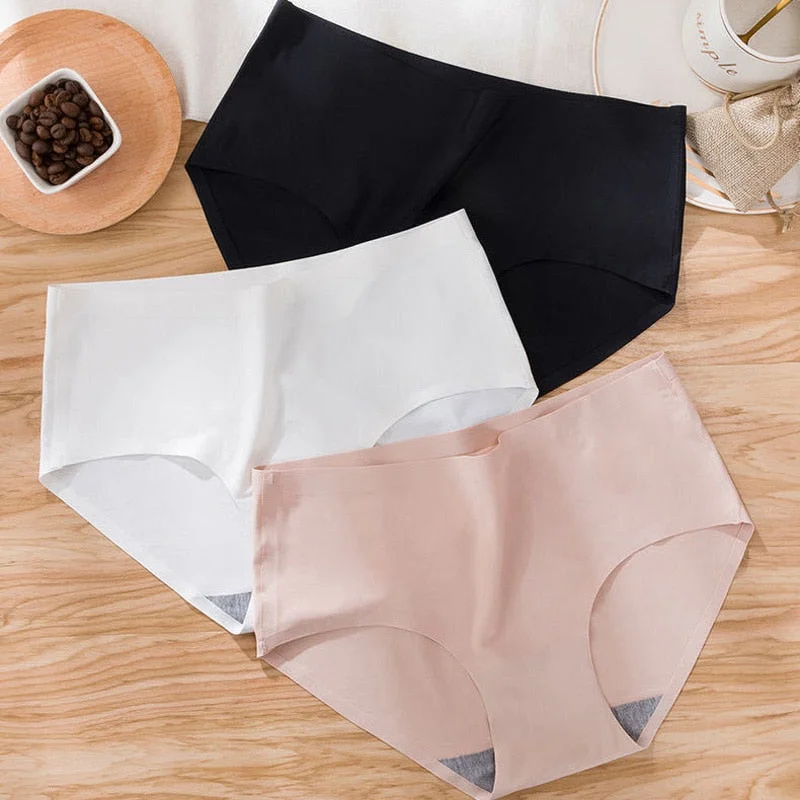 Meet'r 3Pcs/lot Seamless Panty Set Underwear Female Comfort Intimates Female Low-Rise Briefs G String Lingerie Drop Shipping