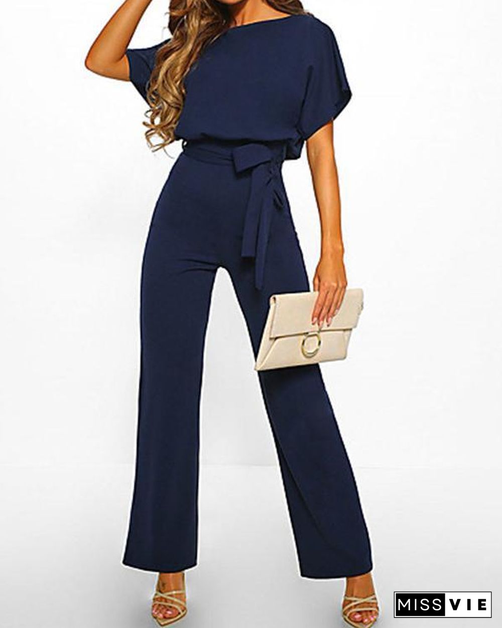 Women's Black Blushing Pink Yellow Jumpsuit