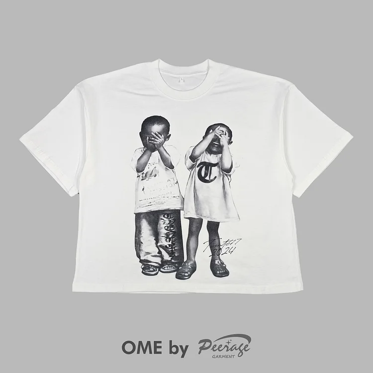 Custom Print Boxy Crop T-Shirt